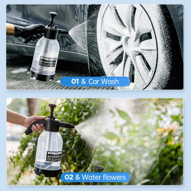 RUIPU 2L Multi functional plastic pressure safety pump sprayer for Garden Wsah car Weeding Gift of nozzle