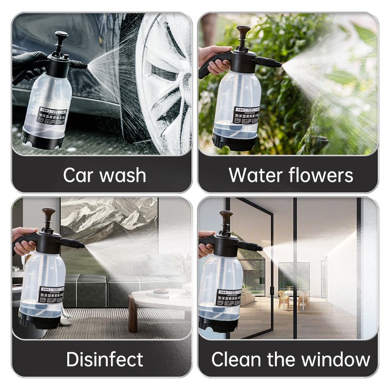 RUIPU 2L Multi functional plastic pressure safety pump sprayer for Garden Wsah car Weeding Gift of nozzle