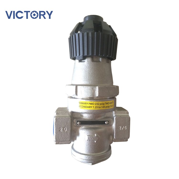 Direct acting pressure reducing valve