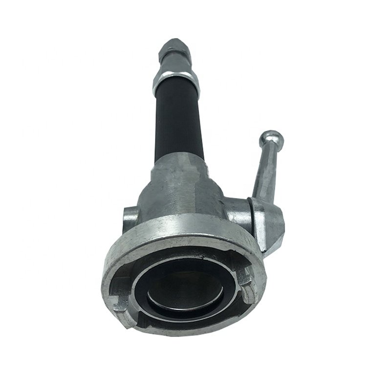 Aluminum Storz Fire hose Nozzle Fire Fighting Water Gun Quick Connect Shut Off Valve Jet Nozzle