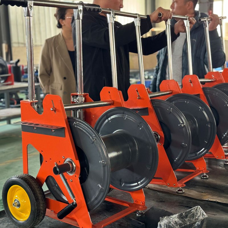 AMJET High Pressure Water Hose Reel Automatic Retractable Open Hose Reel With Spray Valve