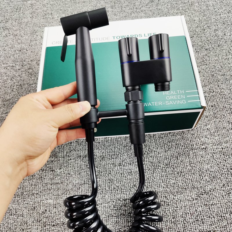 Stainless Steel Bidet toilet sprayer set handheld bidet sprayer toilet shower double outlet angle valve toilet accessories