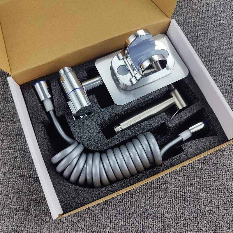 Stainless Steel Bidet toilet sprayer set handheld bidet sprayer toilet shower double outlet angle valve toilet accessories