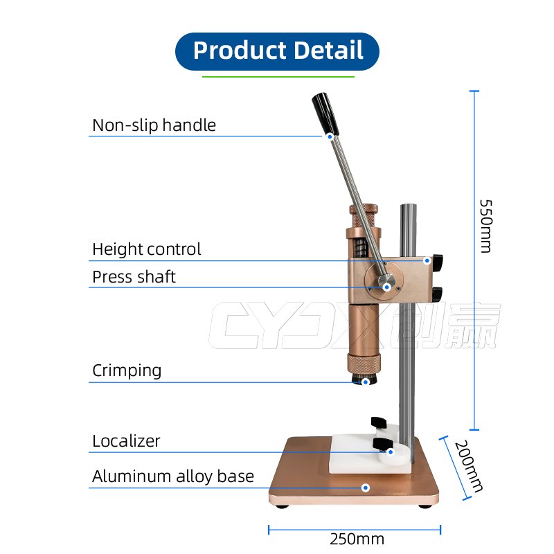 CYJX Desktop Vials Sealer Perfume Bottle Capping Machine Manual Crimping Collar Press Capping Machine