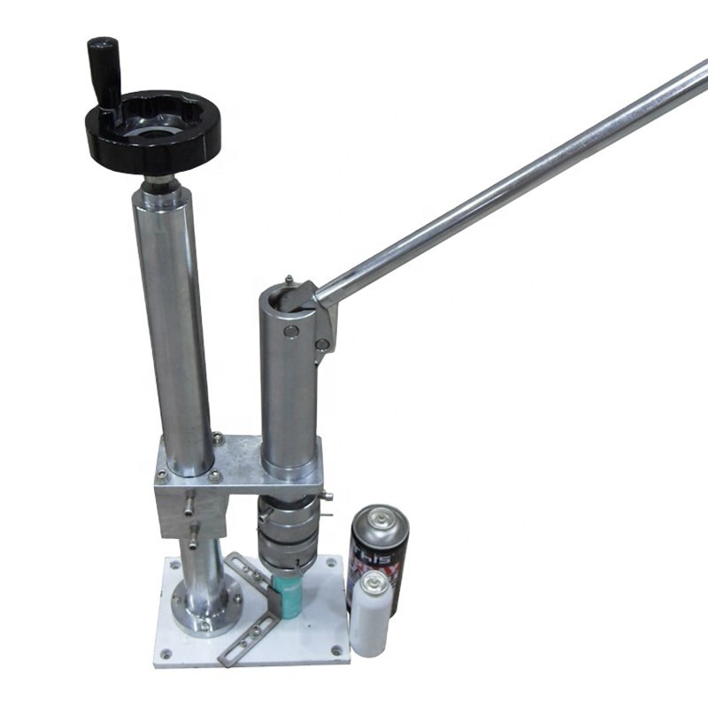 Semi Automatic Spray crimper Tin Can Valve Crimping Aerosol Sealing Machine Manual Air Freshener Spray Paint Aerosol Products