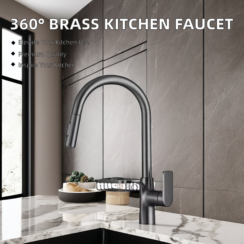Modern Stainless Steel Kitchen Faucet Tap for Hotels and Apartments Deck Mounted Sink Mixer with Ceramic Valve Core
