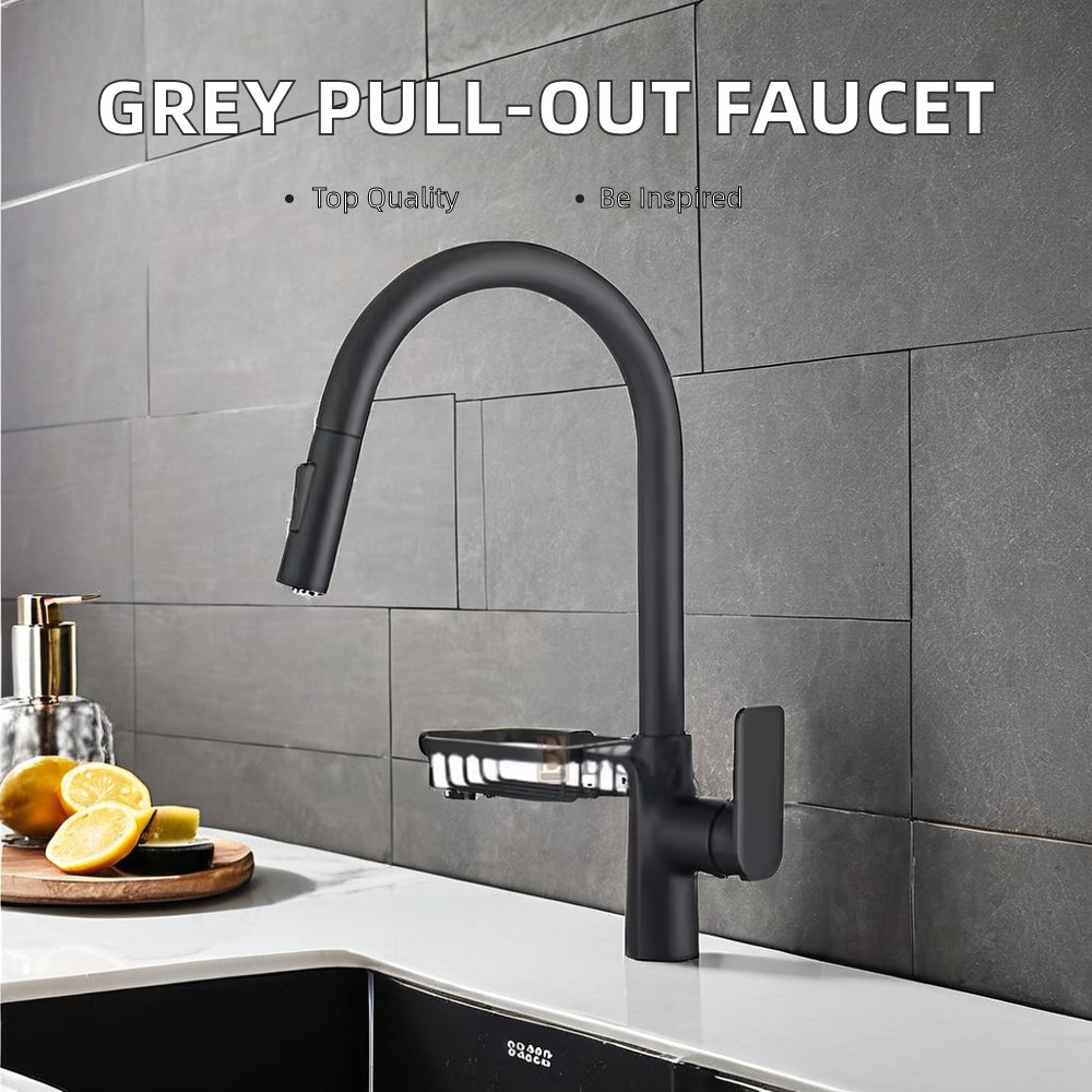 Modern Stainless Steel Kitchen Faucet Tap for Hotels and Apartments Deck Mounted Sink Mixer with Ceramic Valve Core