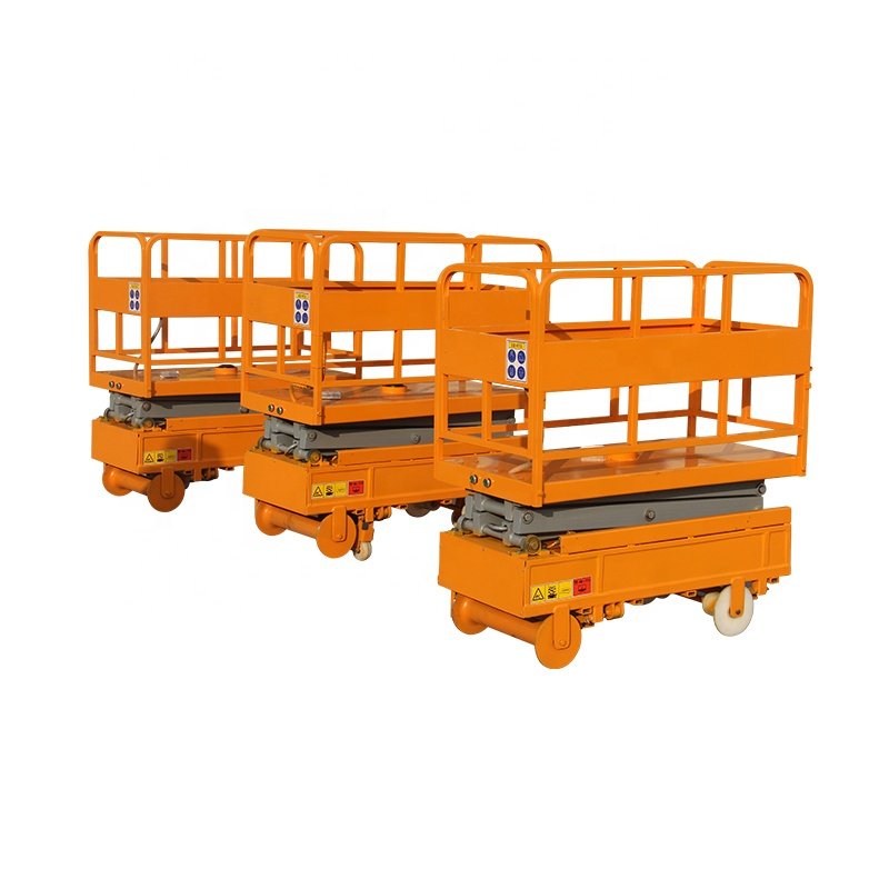 Pipe rail trolley for greenhouse electric scissor lift invaluable to the horticultural industry
