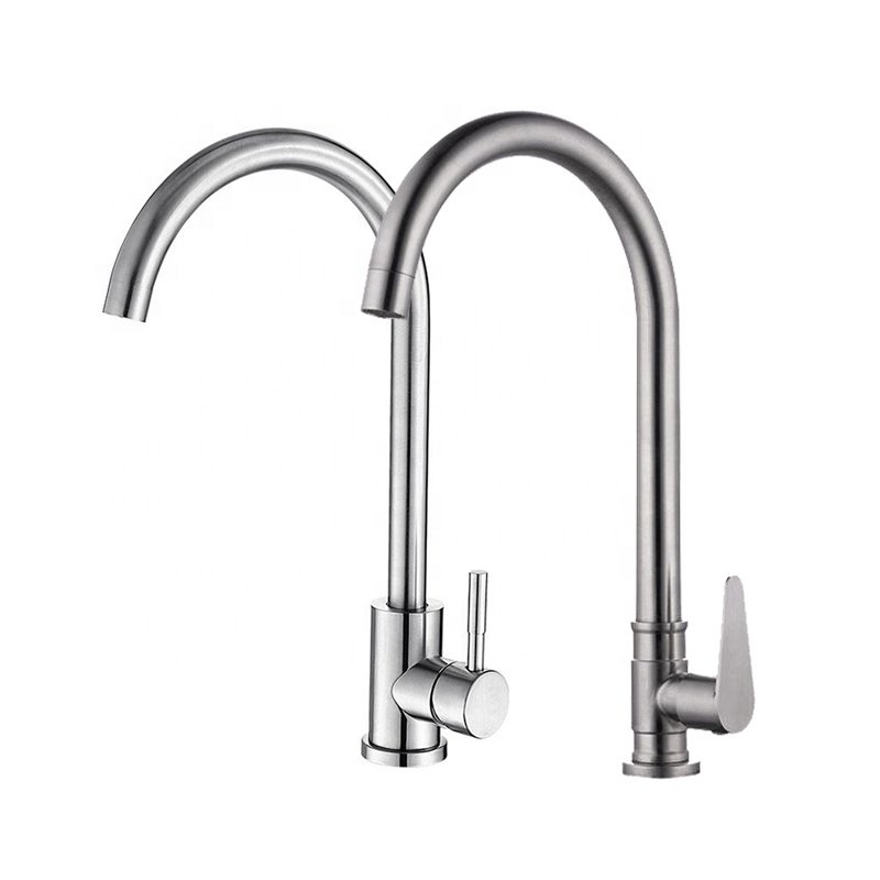Wholesale Stainless Steel 360 Swivel Pull Down Spray Gooseneck Sink Mixer Faucet Taps Kitchen Faucet