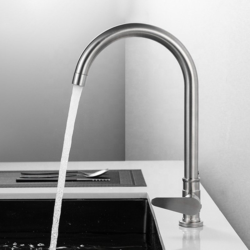 Wholesale Stainless Steel 360 Swivel Pull Down Spray Gooseneck Sink Mixer Faucet Taps Kitchen Faucet