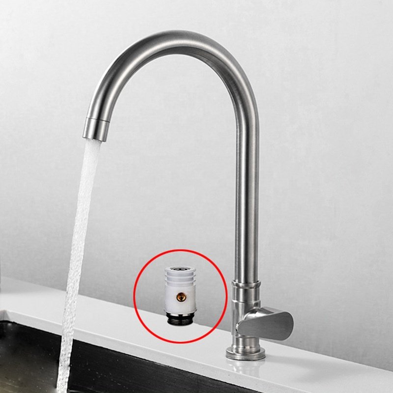 Wholesale Stainless Steel 360 Swivel Pull Down Spray Gooseneck Sink Mixer Faucet Taps Kitchen Faucet
