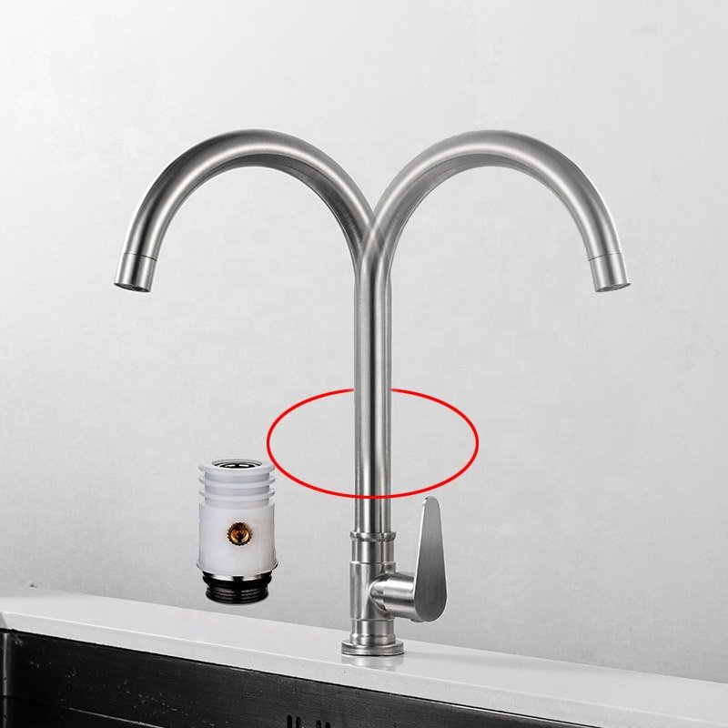 Wholesale Stainless Steel 360 Swivel Pull Down Spray Gooseneck Sink Mixer Faucet Taps Kitchen Faucet