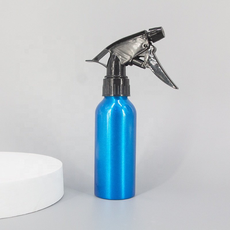Custom empty aluminum hair spray bottle high quality mist spray bottle cosmetic package 50ml 100ml 500ml metal can