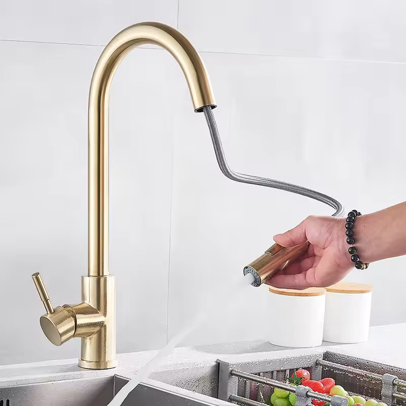 High Quality Luxury Zinc-Alloy Kitchen Sink Faucet Pure Water Multifunction Waterfall Kitchen Faucet Kitchen Mixers Taps