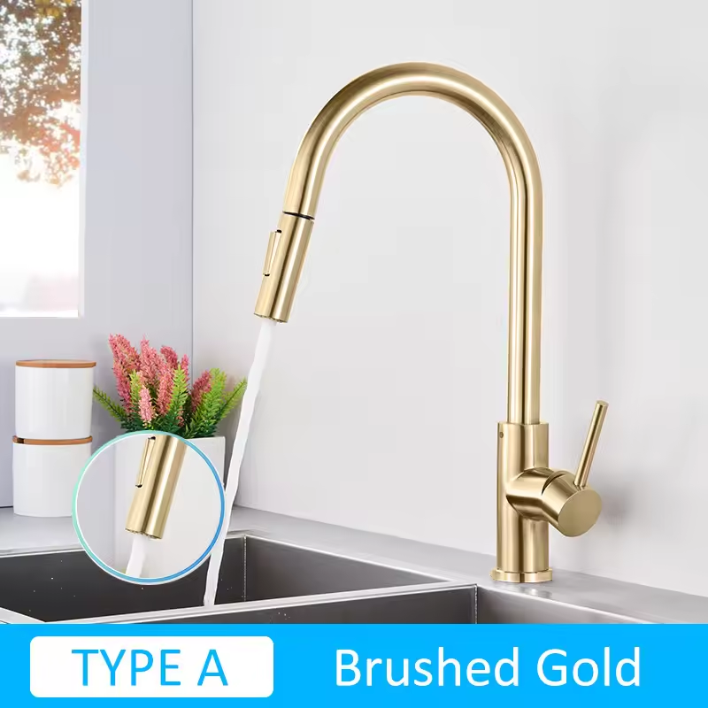 High Quality Luxury Zinc-Alloy Kitchen Sink Faucet Pure Water Multifunction Waterfall Kitchen Faucet Kitchen Mixers Taps