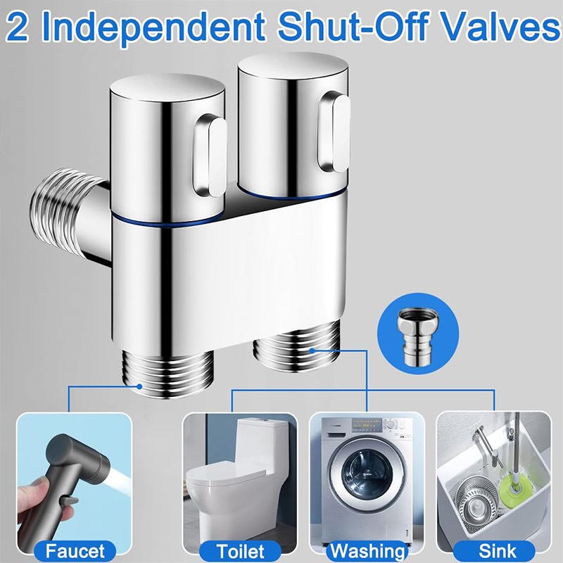 Brass Valve Body Warm Water Bathroom Spray Gun Shataf WC ABS Hand Held Muslim Shower Shattaf Bidet Faucet Sprayer for Toilet