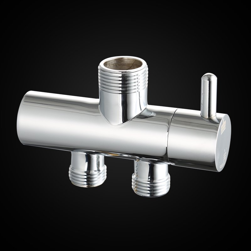 3/4" Brass Shower Head Splitter Connection Water flow diverter Shower Sprayer Bathroom Faucet Accessories