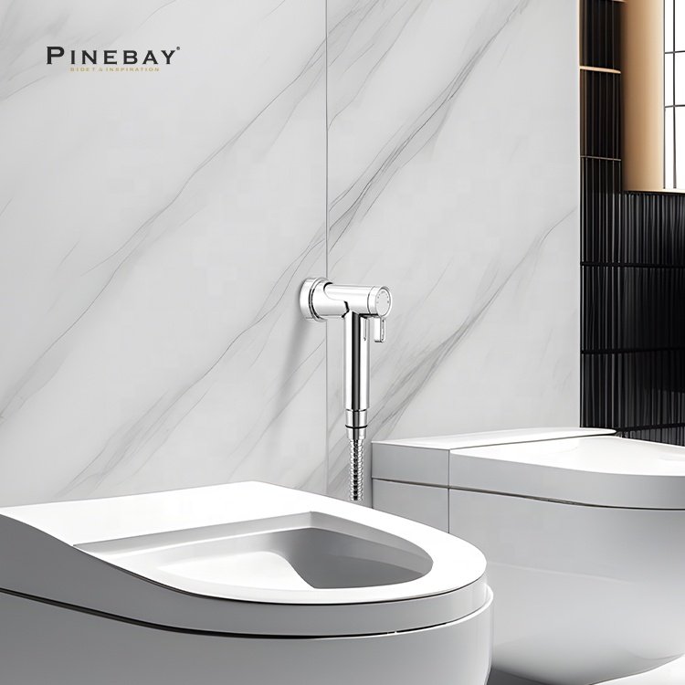 PINEBAY 2024 Hot Sale No Electric Plastic Portable Travel Vaginal Wash Bidet Toilet Magnetic Bidet Sprayer For Handheld Bidets