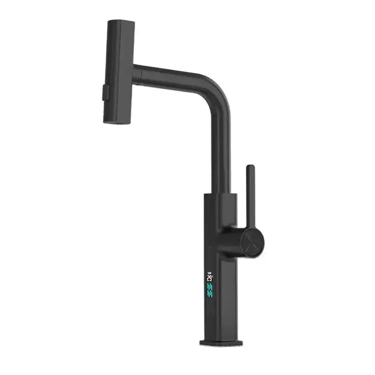 AG Plated Traditional Holes Contemporary Black Sink Zinc Classic Hot Cold Water Pull Down Brass Kitchen Taps Faucet
