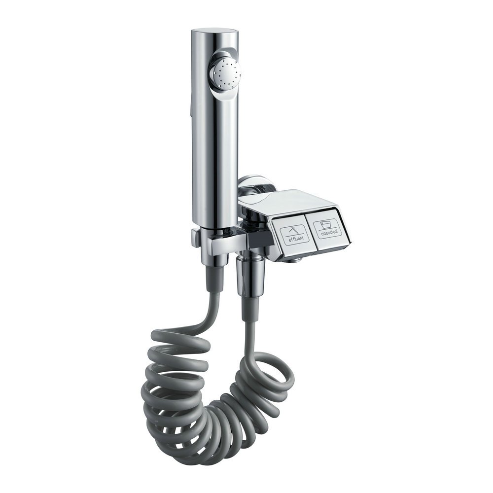 brass toilet bidet attachment high pressure toilet shattaf kit double angle valve hand held shattaf bidet spray gun