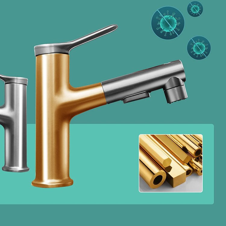 Multifunctional Rotating Kitchen Faucet Bathroom Pull Out Basin Faucet