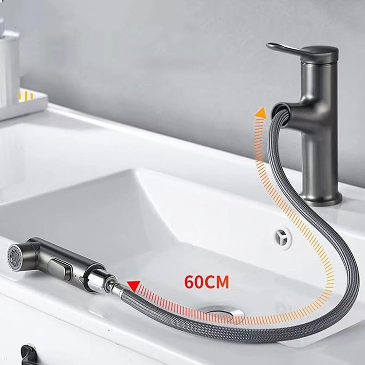 Multifunctional Rotating Kitchen Faucet Bathroom Pull Out Basin Faucet