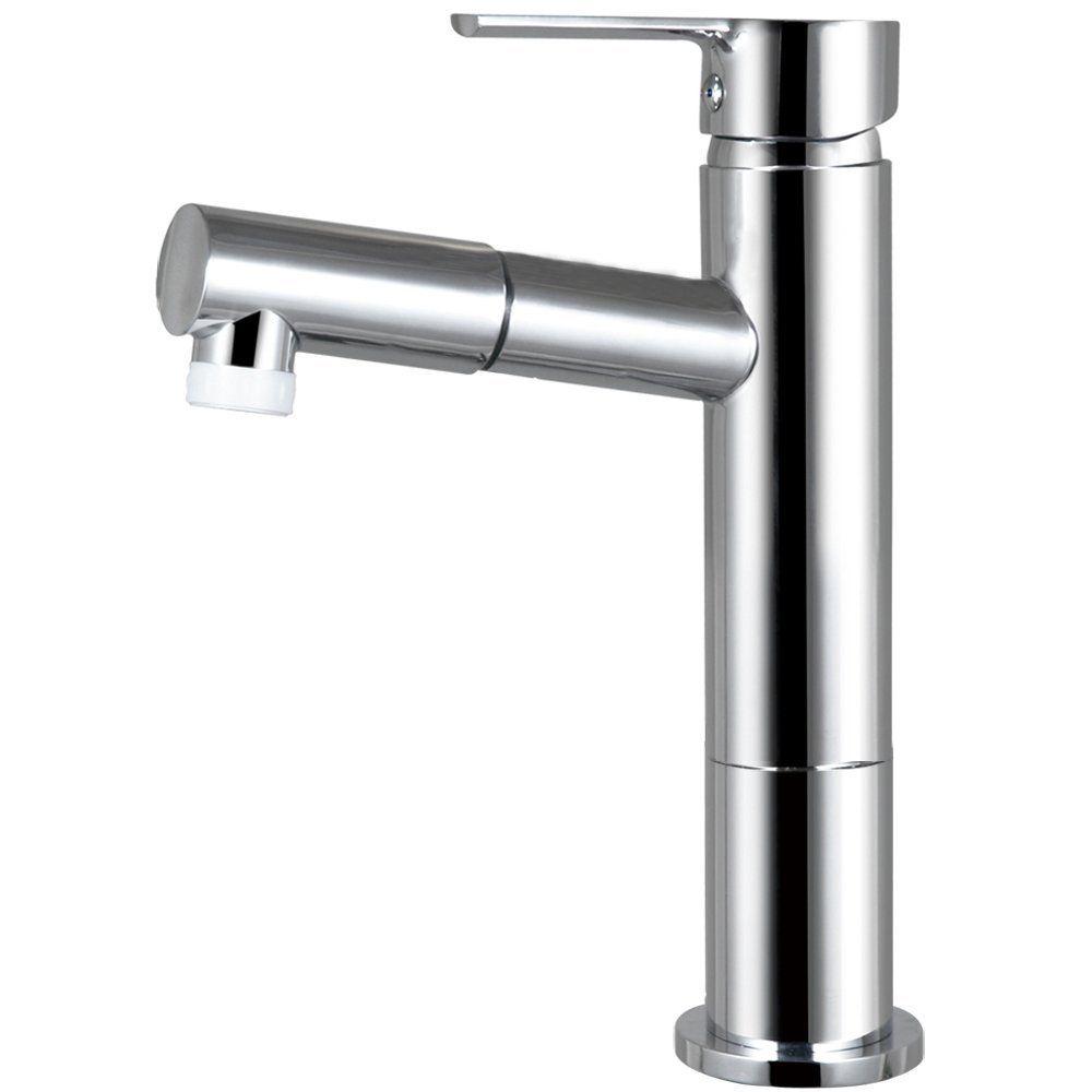 Chaoling hot-sale deck mounted pull out spray brass/stainless steel washer basin mixer faucet