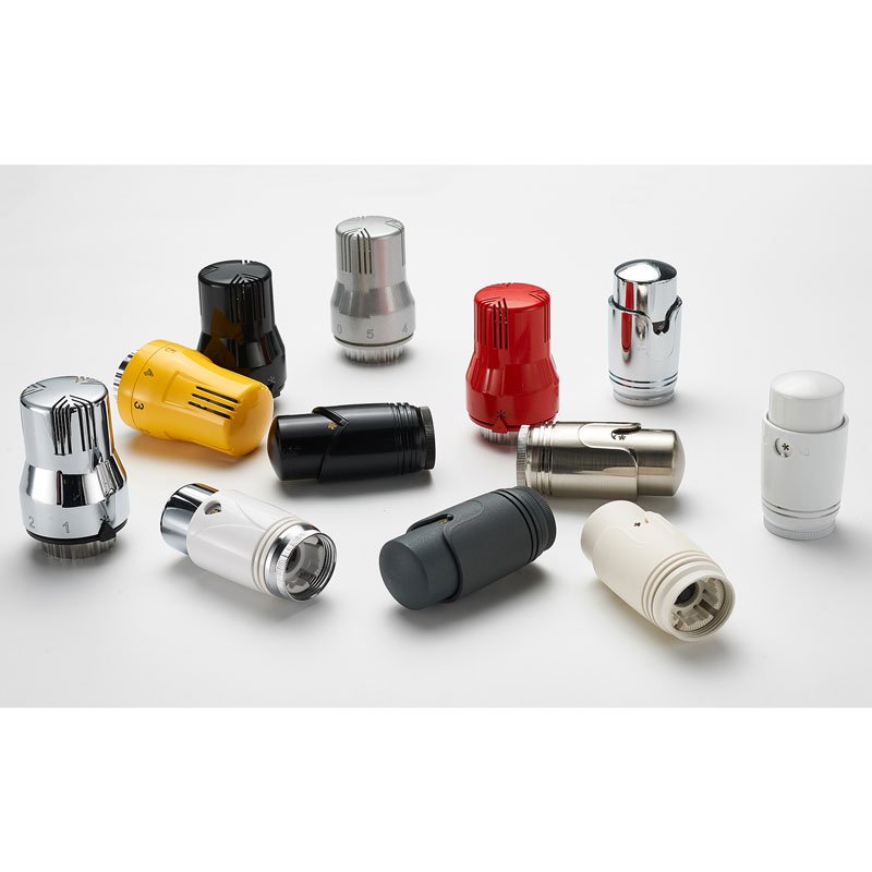 BAIYILUN hvac Yellow Spray Paint trv Thermostatic Radiator valve Head for Radiator