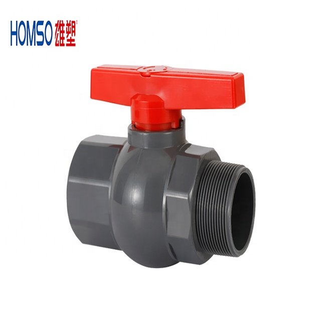 New PVC Female Threaded Ball Valves Manual Hydraulic Shutoff Water Valve For General Application OEM Customizable For Oil Media