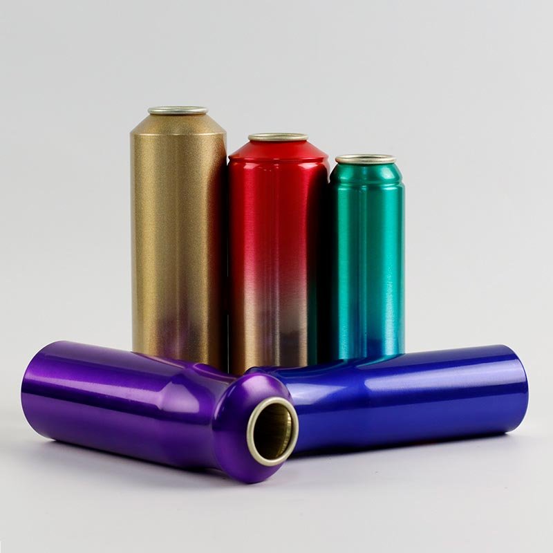 hot selling custom empty aluminum anti rust male bag on valve for aerosol spray can 15 ml-700 ml white back colorful design