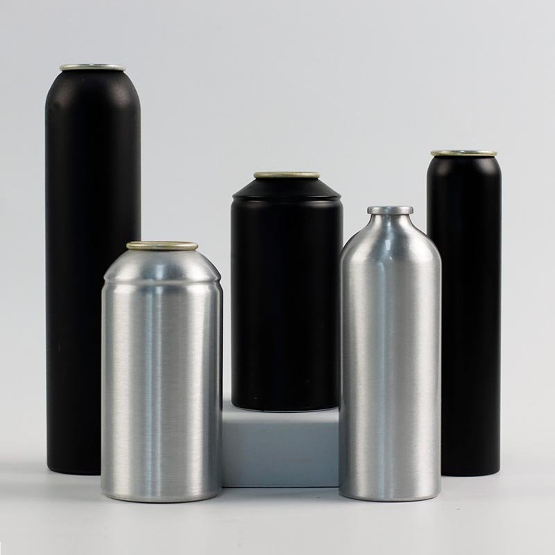 hot selling custom empty aluminum anti rust male bag on valve for aerosol spray can 15 ml-700 ml white back colorful design