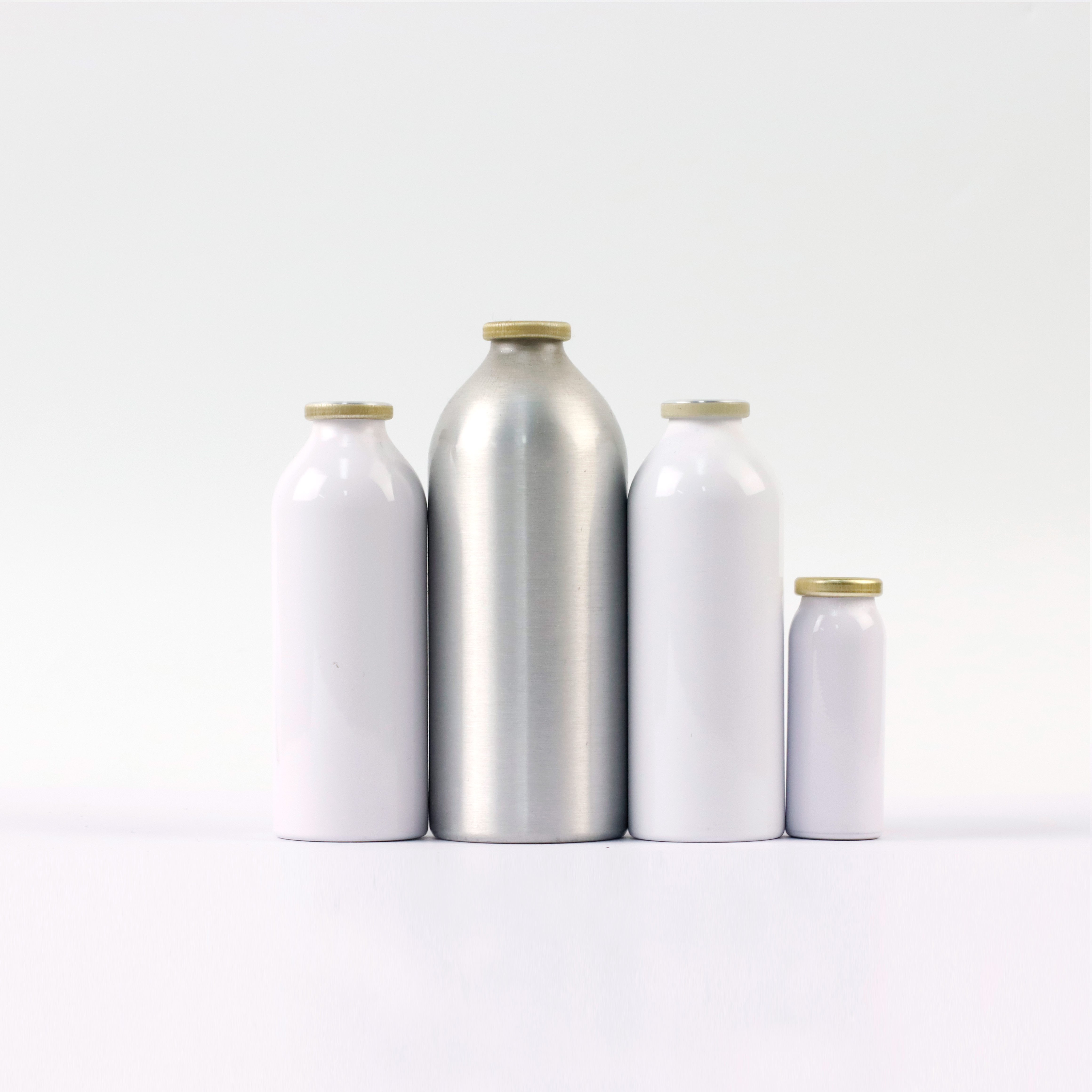 hot selling custom empty aluminum anti rust male bag on valve for aerosol spray can 15 ml-700 ml white back colorful design