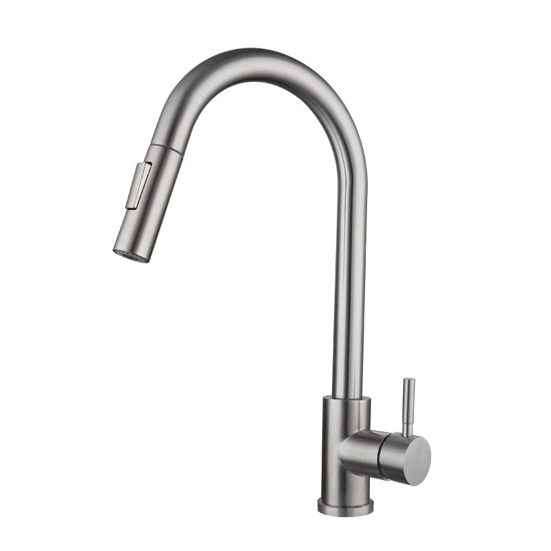 Bolei Gold Black Kitchen Faucet Touch Sensor Pull Out Flexible Stainless Steel Sink Faucet