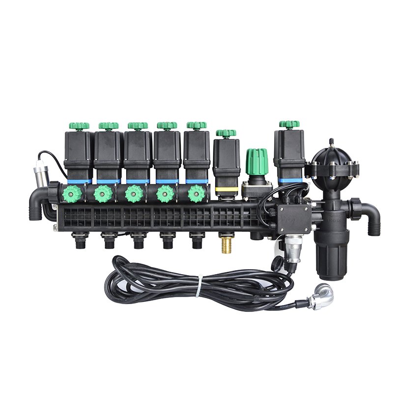 AgricuLiChenglture Tools Agricultural Sprayer Control Shut Off Valve 5 Way Water Splitter Lead, Electrically-Controlled Valve