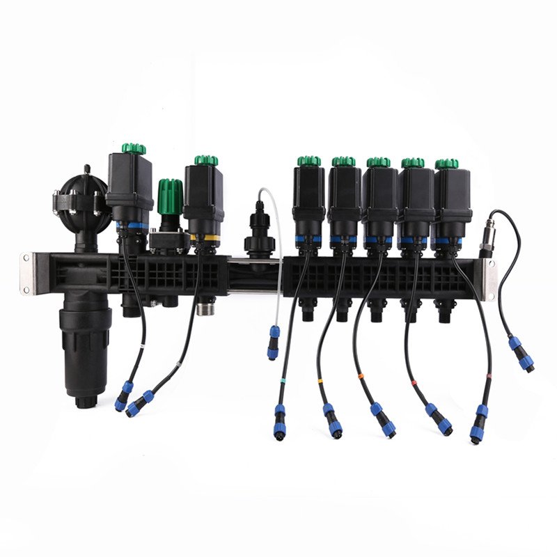 AgricuLiChenglture Tools Agricultural Sprayer Control Shut Off Valve 5 Way Water Splitter Lead, Electrically-Controlled Valve