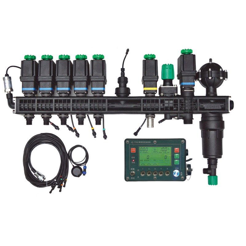 AgricuLiChenglture Tools Agricultural Sprayer Control Shut Off Valve 5 Way Water Splitter Lead, Electrically-Controlled Valve