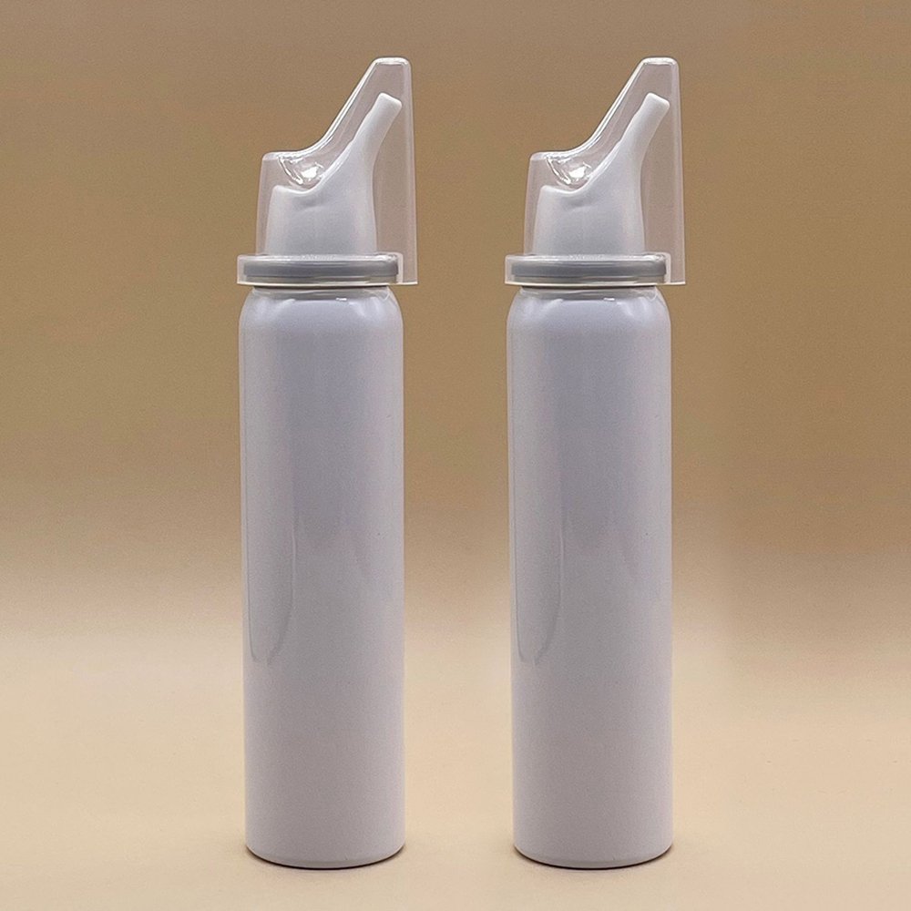 The Newest One Binary Valve Bag Seawater Nasal Spray Button Cover Aerosol Nasal Cylindrical Nozzle with Bag Porket