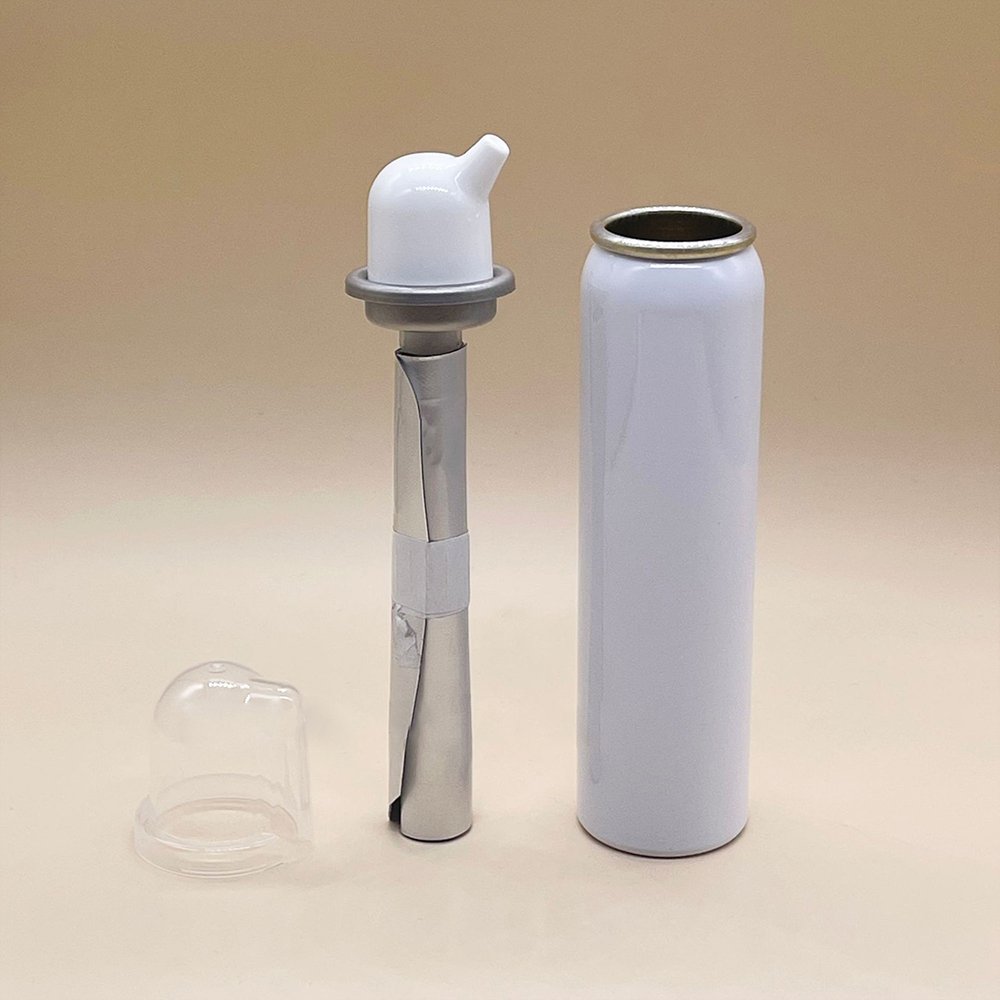 The Newest One Binary Valve Bag Seawater Nasal Spray Button Cover Aerosol Nasal Cylindrical Nozzle with Bag Porket