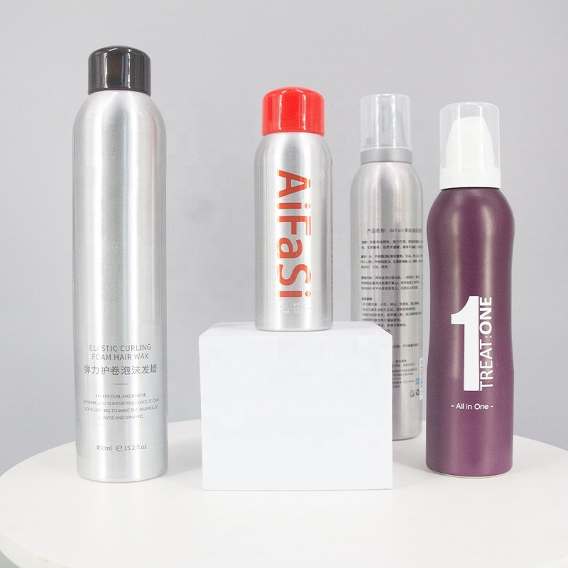 Factory direct wholesale multi-purpose cosmetics deodorant aluminum aerosol spray tin cans empty aluminum aerosol bottle custom
