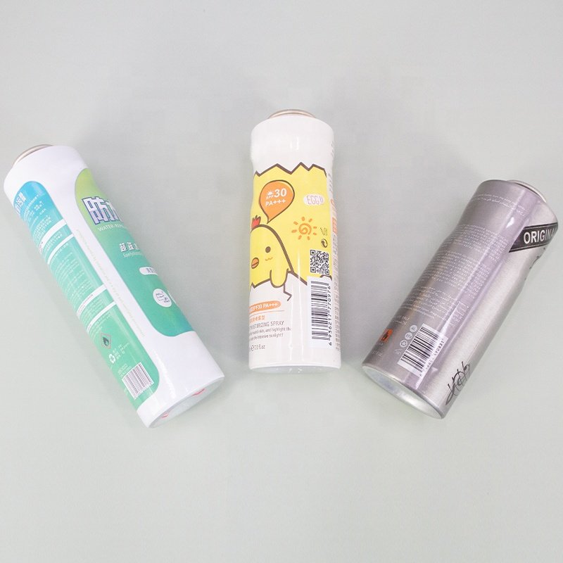 Factory direct wholesale multi-purpose cosmetics deodorant aluminum aerosol spray tin cans empty aluminum aerosol bottle custom