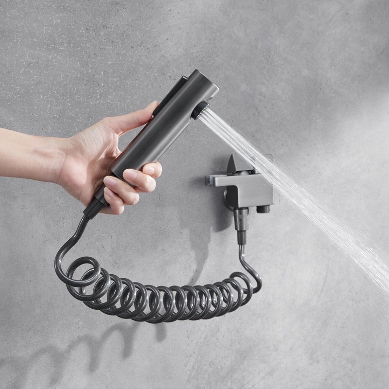 Toilet Partner Flushing Spray Gun Piano Button Bathroom Toilet Supercharged Cleaner One In Two Out Angle Valve