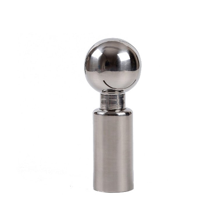 Rotary Sanitary Spray Ball 360 Degree cleaning Butt Welded Connection End