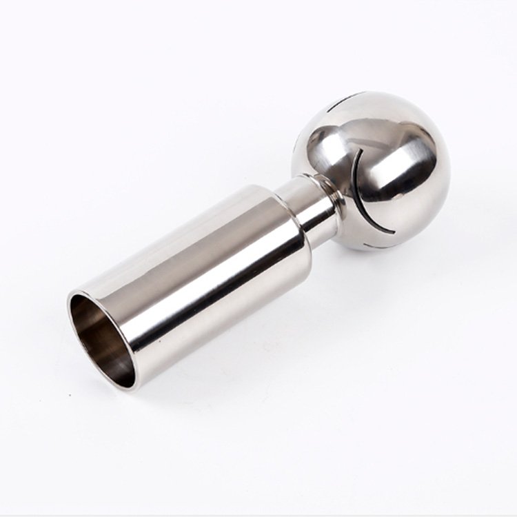 Rotary Sanitary Spray Ball 360 Degree cleaning Butt Welded Connection End