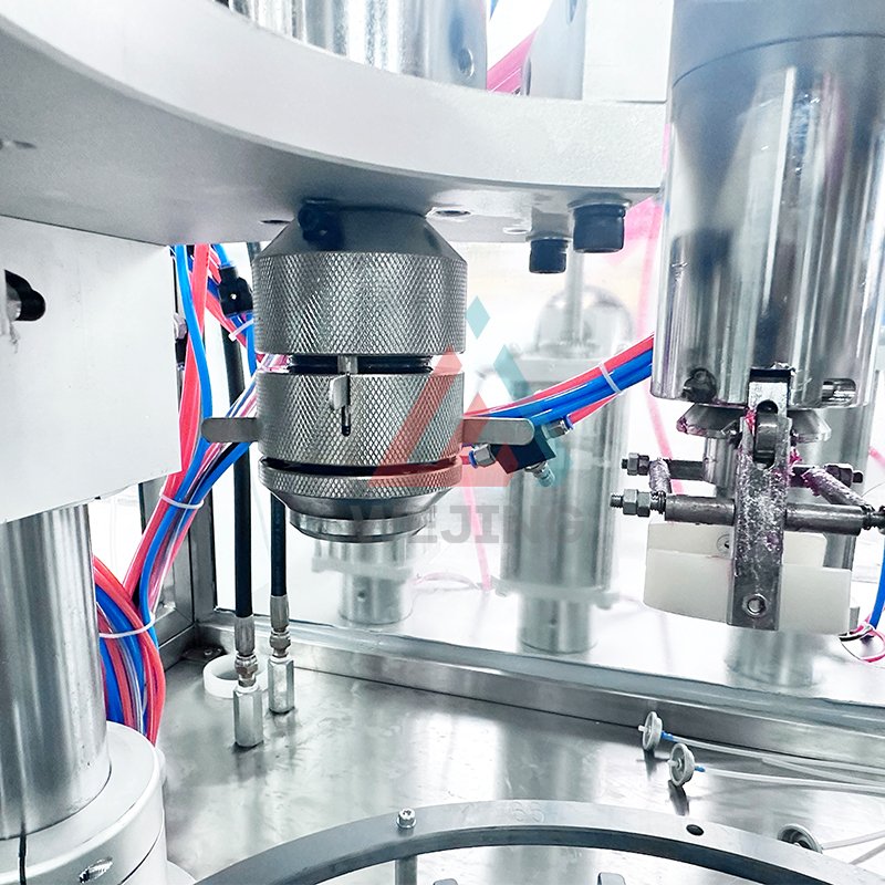 Fully automatic 4 in 1 aerosol filling machine with insert valve system