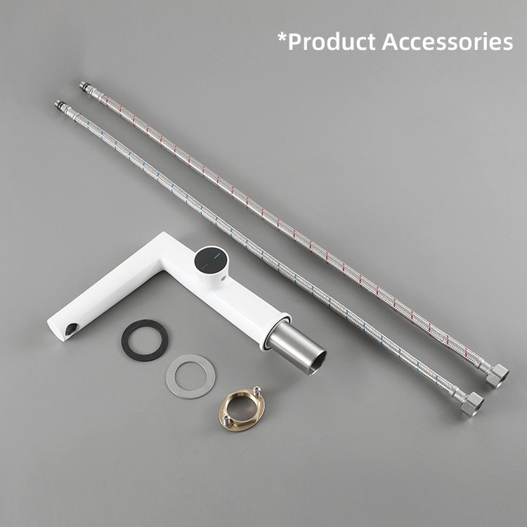 Kidolux White Bathroom Faucets For Wash Single Hole Basin Bathroom Sink Faucet Deck square Bathroom Water Faucet