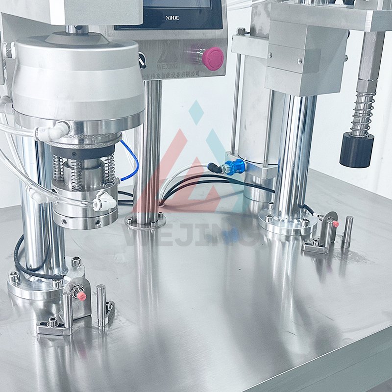 Semi Automatic Aerosol Filling Machine with Pressure Detection Gauge