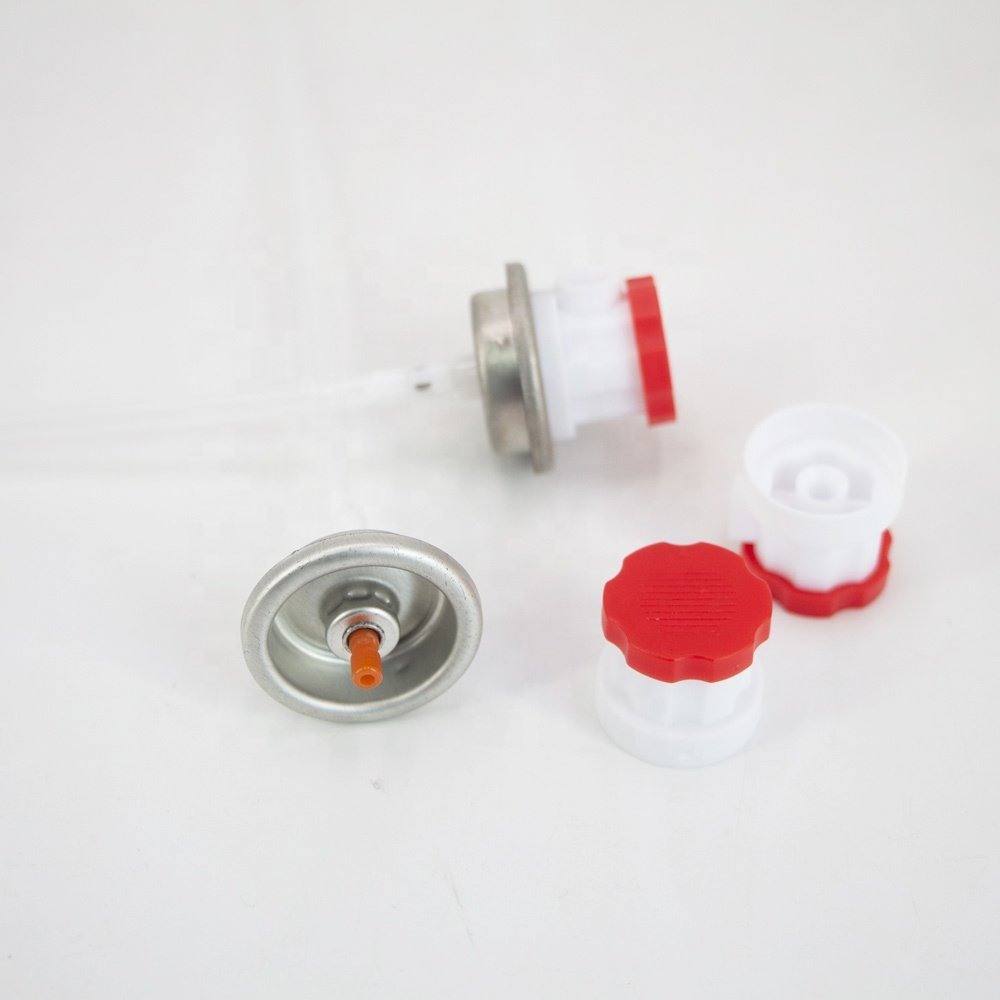 Custom 25.4MM 28MM Aerosol Can valves and actuators for Aerosol Spray Cans