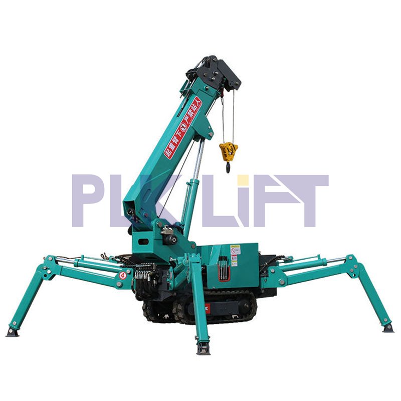 3ton Electric Spider crane with Long Arm Fly Jib