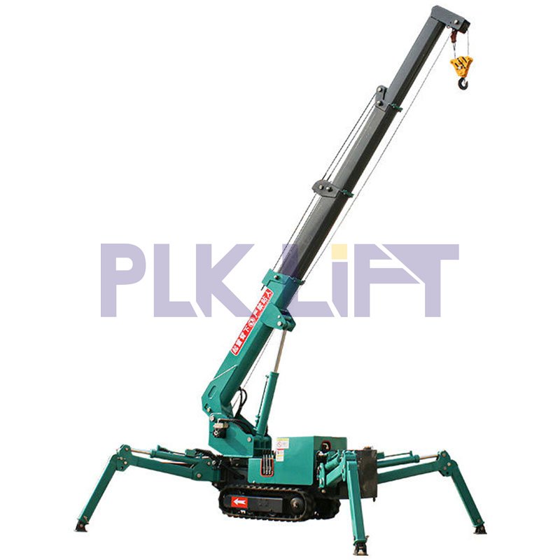 3ton Electric Spider crane with Long Arm Fly Jib
