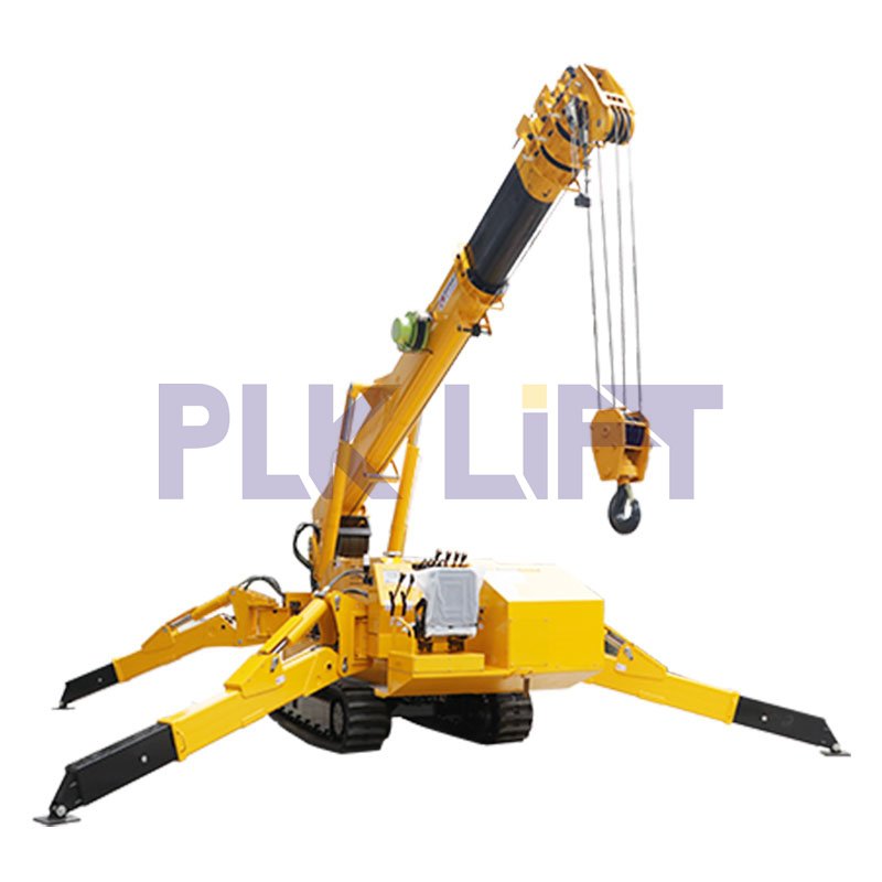 3ton Electric Spider crane with Long Arm Fly Jib